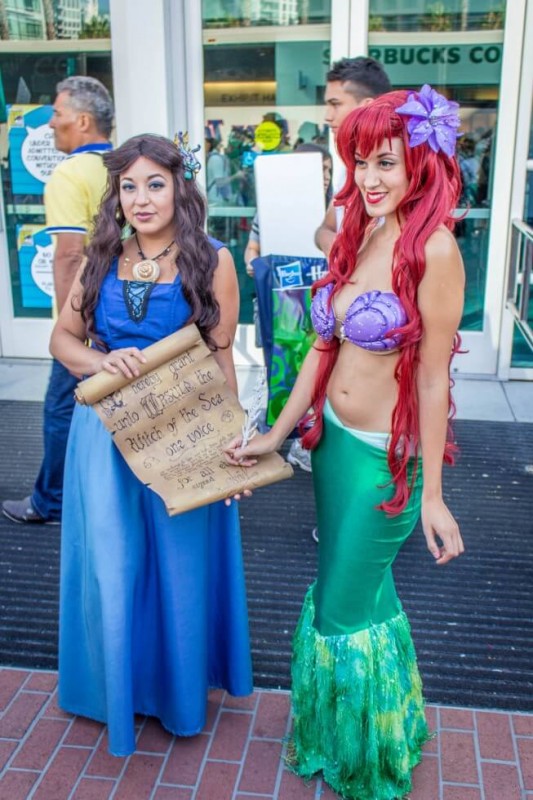 Ariel and Ursula San Diego Comic Con 2014