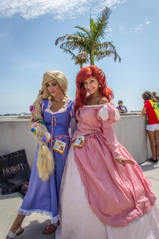Ariel as Human and Tangled San Diego Comic Con 2014