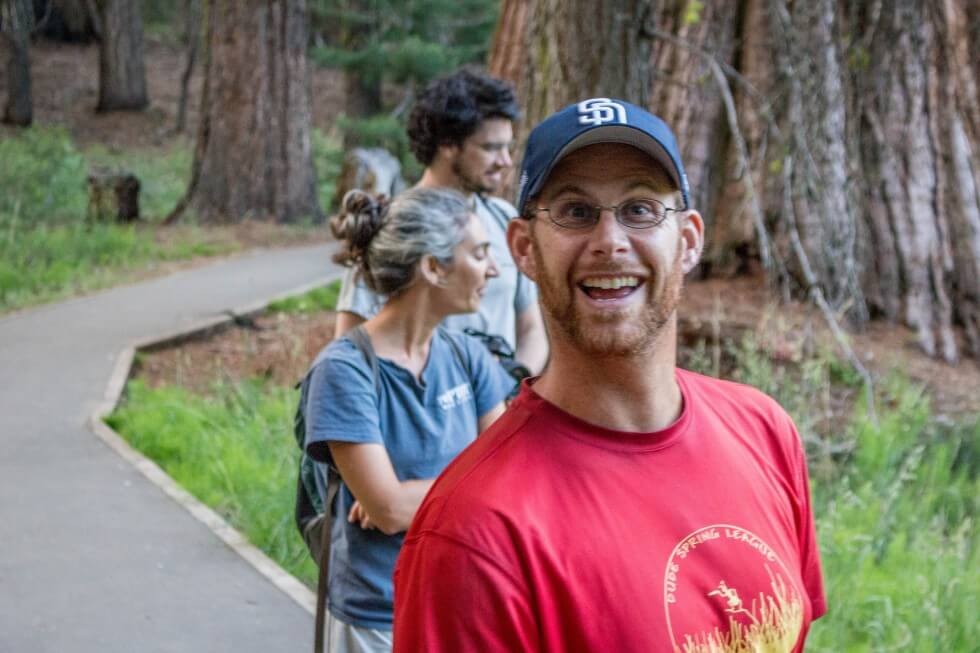 Scott After Seeing a Bear Camping Sequoia
