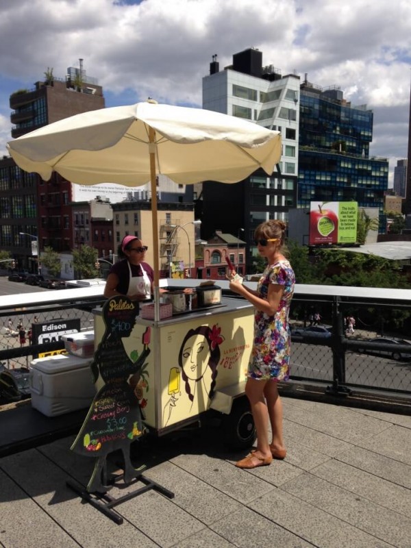 Buying A Paleta The Highline NYC