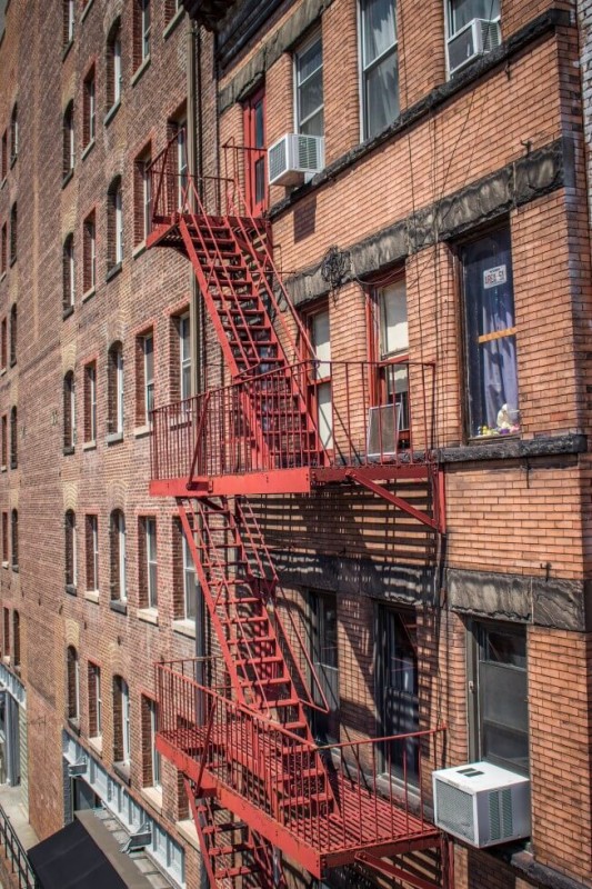 Fire escape NYC from The Highline