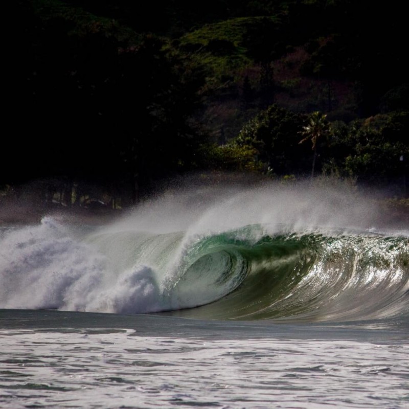 Wave in Hanalei Bay Kauai