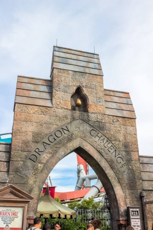 Dragon Challenge Entrance Visiting Harry Potter World Orlando