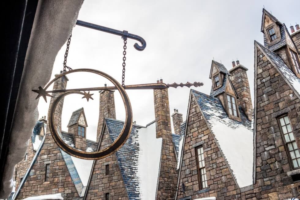 Ollivanders in Hogsmeade Village Visiting Harry Potter World Orlando