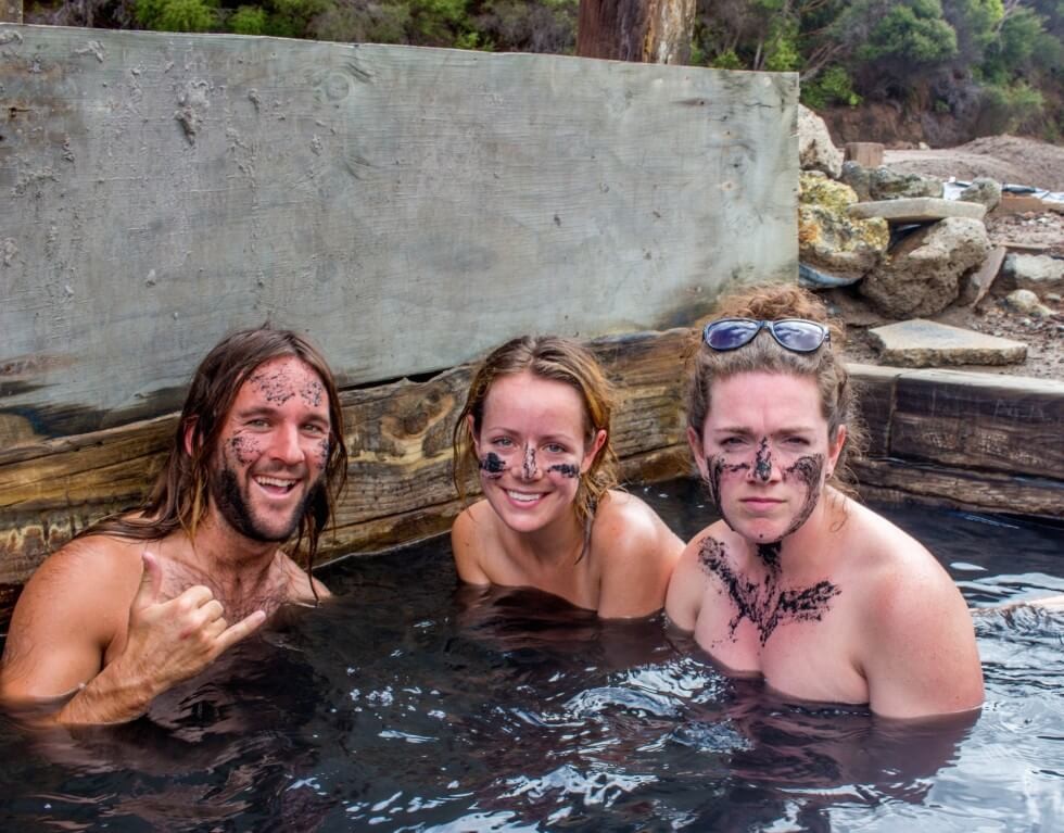 Mud in Ngawha Hot Pools Haka Tours New Zealand